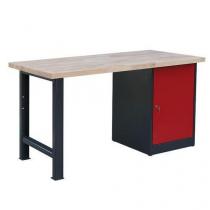  Dílenský stůl Weld se skříňkou 80 cm, 84 x 150 x 80 cm, antracit