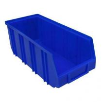  Plastový box Manutan Expert 12,5 x 14,5 x 33,5 cm, modrý