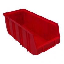  Plastový box Manutan Expert 12,5 x 14,5 x 33,5 cm, červený