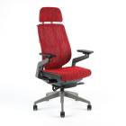 Kancelářské křeslo Officepro Kancelářské křeslo Karme MESH červená zebra