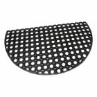  Gumová venkovní půlkruhová vstupní rohož FLOMA Honeycomb Half Round - 45 x 75 x 1,6 cm