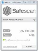  Vzdálená podpora Safescan