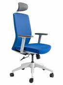 Kancelářské židle BESTUHL Kancelářské křeslo J2 ECONOMIC bílý plast
