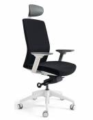 Kancelářské židle BESTUHL Kancelářské křeslo J2 SERIES bílý plast