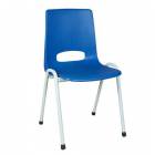  Plastová jídelní židle Pavlina Grey Light, modrá
