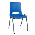  Plastová jídelní židle Pavlina Grey, modrá, tmavošedá konstrukce