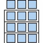  Paletový regál Cell, základní, 462,6 x 270 x 110 cm, 9 000 kg, 3 patra, modrý
