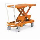  Mobilní hydraulický zvedací stůl Bishamon, do 800 kg, deska 101 x 51,8 cm