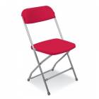  Plastová jídelní židle Poly, červená