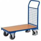 Plošinový vozík s madlem s mřížovou výplní, do 400 kg