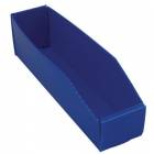  Plastový box PP, 10,5 x 9 x 38 cm, modrý