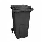  Plastová venkovní popelnice na tříděný odpad, objem 240 l, černá