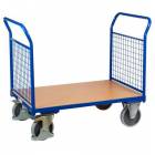  Plošinový vozík se dvěma madly s mřížovou výplní, do 500 kg, 100,6 x 119 x 70 cm
