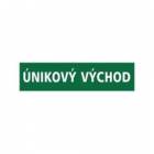  Úniková fotoluminiscenční bezpečnostní tabulka - Únikový východ, samolepicí fólie