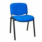  Konferenční židle ISO Velours Black, modrá