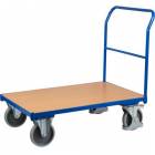  Plošinový vozík s madlem, do 500 kg, 100,6 x 112,5 x 70 cm