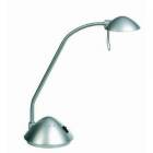  Halogenová kancelářská stolní lampa Dalco 953, 20 W, stříbrná