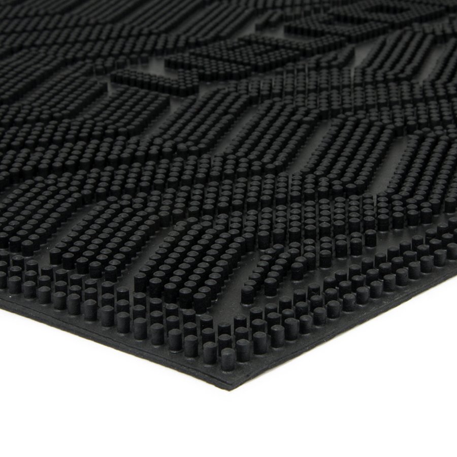 Gumová vstupní kartáčová rohož Welcome - Waves - 60 x 40 x 0,8 cm