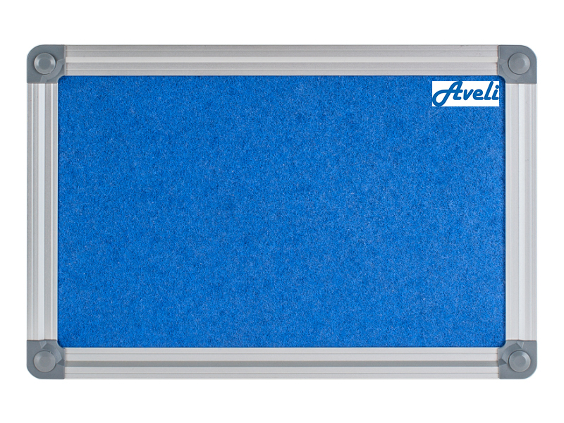 Textilní nástěnka AVELI 90x120 cm modrá,hliník.rám