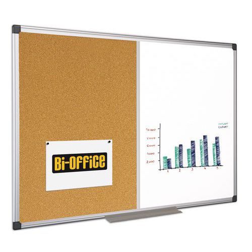 Korková a magnetická tabule Bi-Office, 60 x 90 cm
