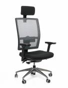 Kancelářské židle Emagra Kancelářská židle M1 černá E1/šedá G51 Z0 18 s podhlavníkem