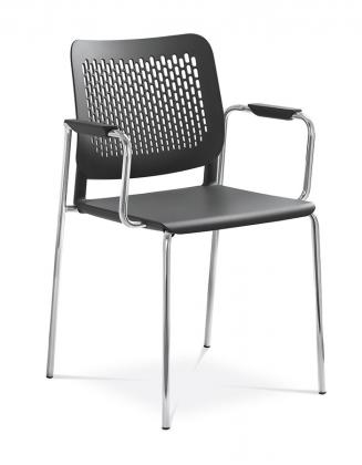 Konferenční židle - přísedící LD Seating Konferenční židle Time 170-N4,BR