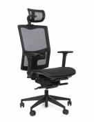Kancelářské židle Emagra Kancelářská židle X5M černá G52 4M F BO2D černé plasty s podhlavníkem
