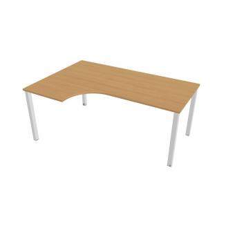 UNI - Stoly pracovní tvarové Stůl ergo pravý 180x120 cm - UE 1800 60 P buk
