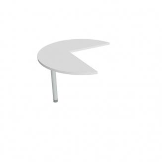GATE - Stoly přídavné Kancelářský jednací stůl levý 100 cm - GP 21 L bílá 