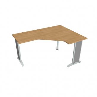 FLEX - Stoly pracovní tvarové Stůl ergo levý 160x120 cm - FEV 60 L dub
