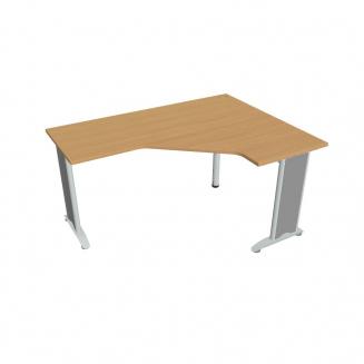 FLEX - Stoly pracovní tvarové Stůl ergo levý 160x120 cm - FEV 60 L buk