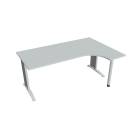FLEX - Stoly pracovní tvarové Stůl ergo levý 180x120 cm - FE 1800 L Šedá