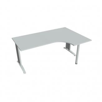 FLEX - Stoly pracovní tvarové Stůl ergo levý 180x120 cm - FE 1800 60 L Šedá