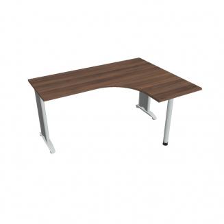 FLEX - Stoly pracovní tvarové Stůl ergo levý 160x120 cm - FE 60 L ořech