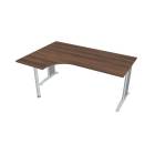 FLEX - Stoly pracovní tvarové Stůl ergo pravý 180x120 cm - FE 1800 60 P ořech