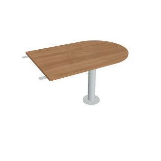 FLEX - Stoly přídavné Stůl jednací 120 cm ukončený obloukem - FP 1200 3 višeň