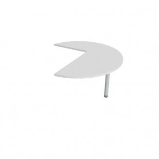 FLEX - Stoly přídavné Stůl jednací pravý podél 120 cm - FP 22 P P bílá
