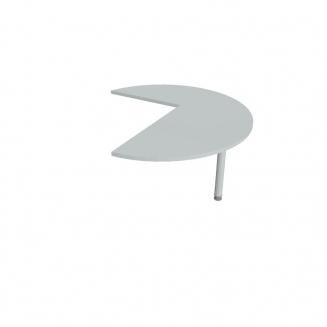 FLEX - Stoly přídavné Stůl jednací pravý napříč 120 cm - FP 22 P N Šedá