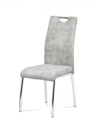 Moderní jídelní židle Autronic Jídelní židle HC-486 stříbrná