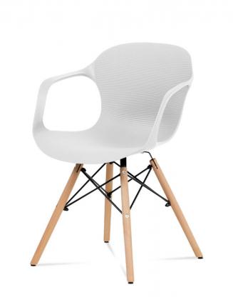 Moderní jídelní židle Autronic Jídelní židle ALBINA bílá
