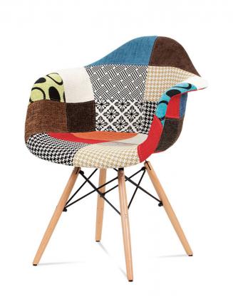 Moderní jídelní židle Autronic Jídelní židle CT-755 patchwork