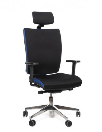 Kancelářské židle Alba Kancelářská židle Lara VIP černá/modrá