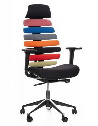Kancelářská židle Node Kancelářská židle FISH BONES PDH barevná, 3D područky