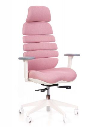 Kancelářské židle Node Kancelářská židle SPINE s PDH bílý plast růžová LS2-01