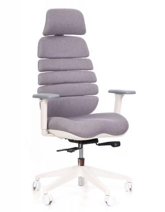 Kancelářské židle Node Kancelářská židle SPINE s PDH bílý plast šedá LS2-39