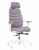 Kancelářské židle Node Kancelářská židle SPINE s PDH bílý plast šedá LS2-39