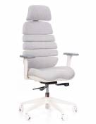 Kancelářské židle Node Kancelářská židle SPINE s PDH bílý plast světle šedá LS2-38