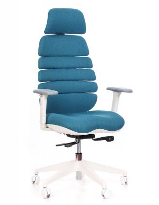 Kancelářské židle Node Kancelářská židle SPINE s PDH bílý plast tyrkysová LS2-23