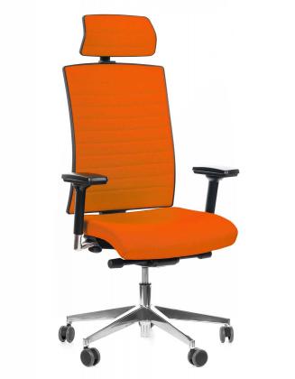 Kancelářské židle Alba Kancelářská židle Game VIP celočalouněný oranžový