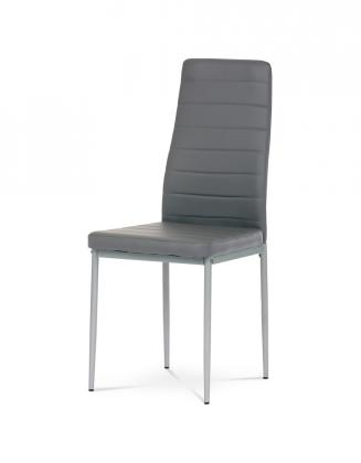 Moderní jídelní židle Autronic Jídelní židle DCL-377 šedá